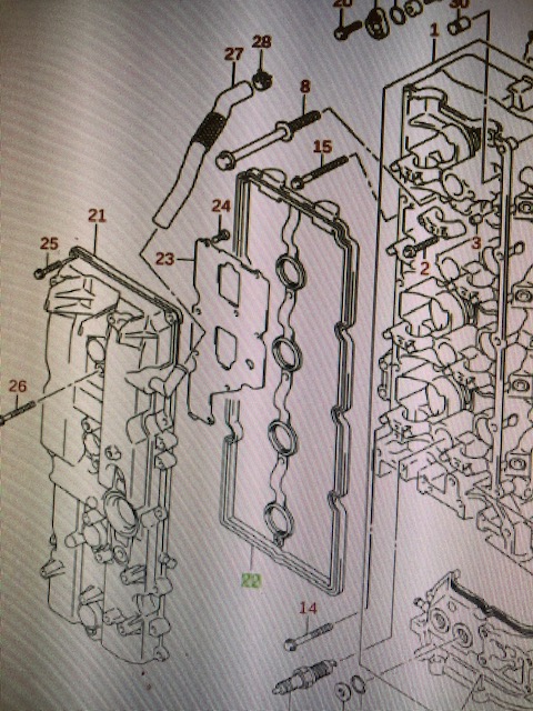 Ventilkåpspackning Suzuki