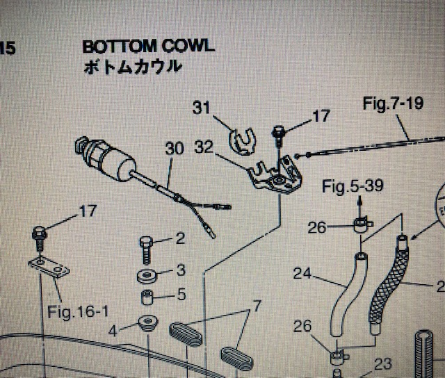 Hållare neutralströmbrytare Tohatsu