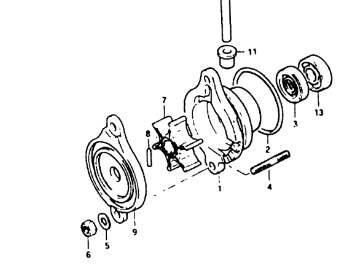 O-ring propellerlagerhus Suzuki