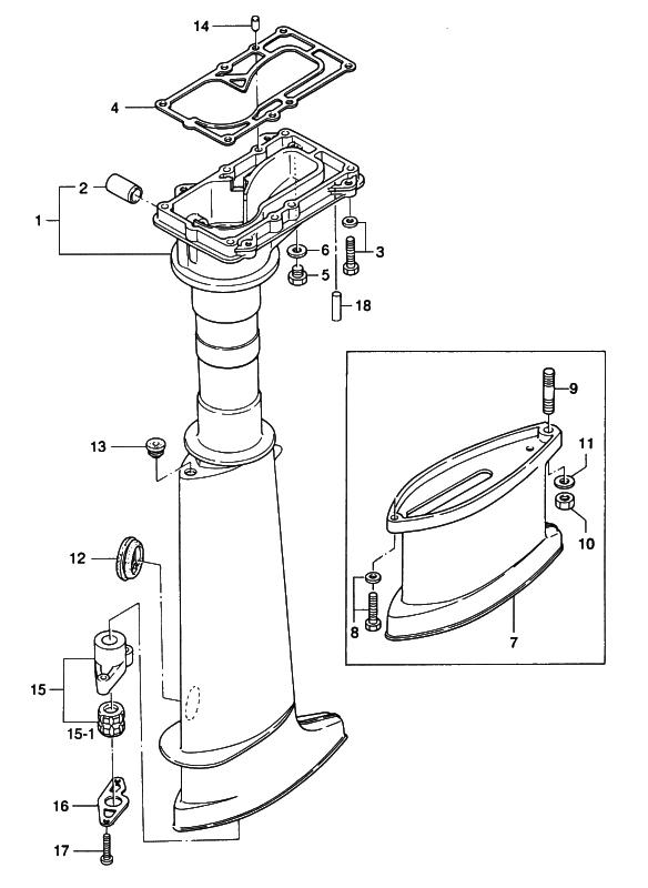 Bussning växelarm Mercury
