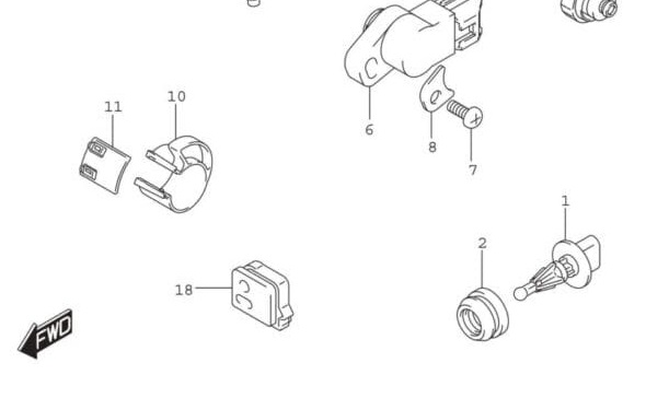 Kam trimsensor Suzuki