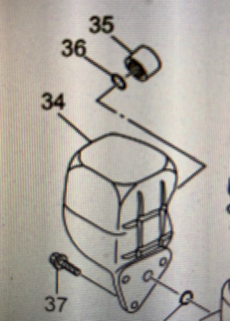 Lock powertrim Tohatsu