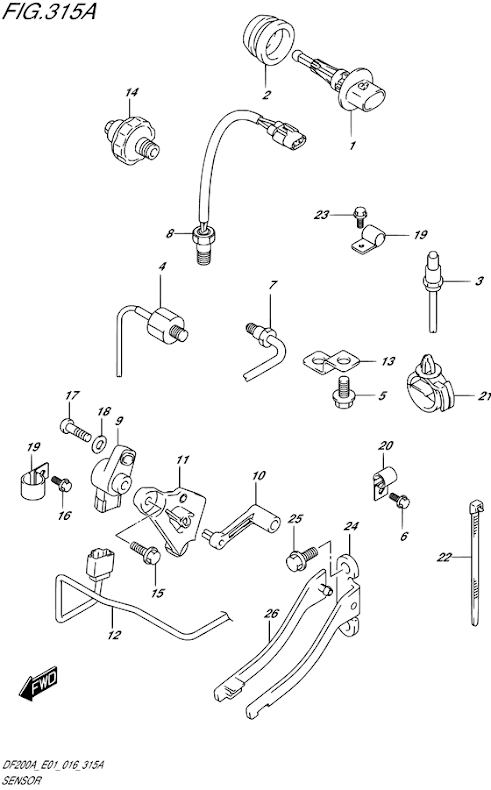 Kam trimsensor Suzuki
