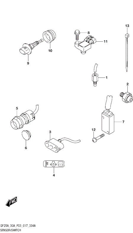 Oljetrycksgivare Suzuki