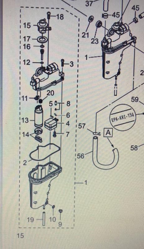Tätning dräneringsskruv Tohatsu