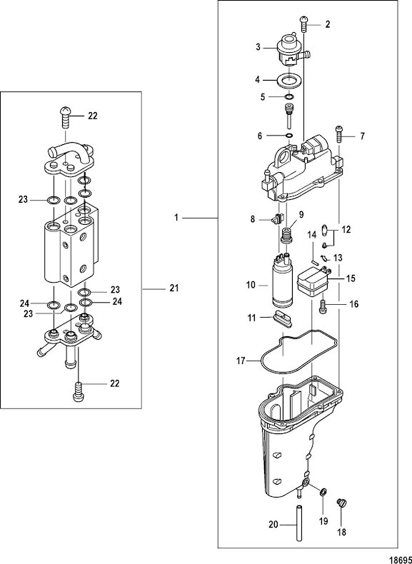 O-ring regulator Tohatsu