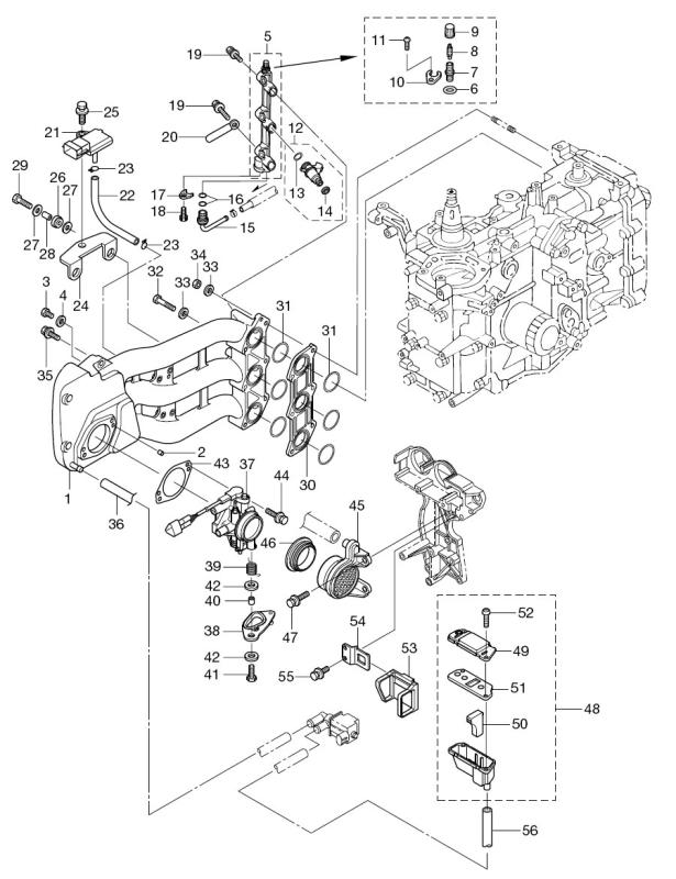 O-ring avluftn. bränsleskena Mercury