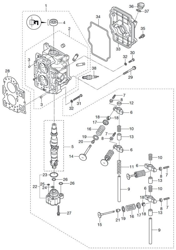 Ventilfjäder Tohatsu