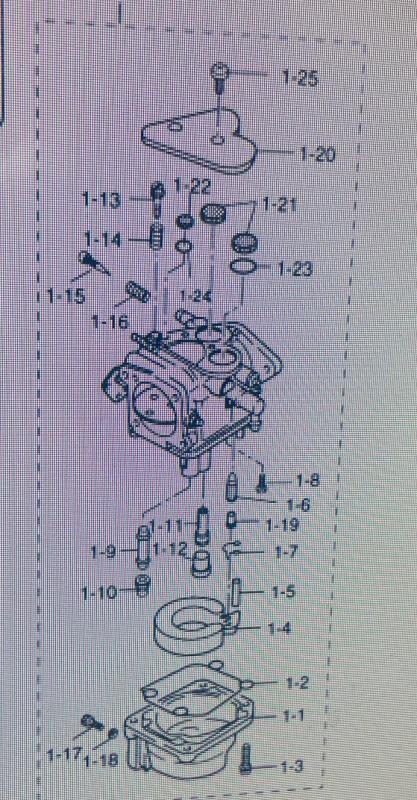 Tätning förgasare Tohatsu