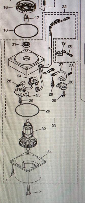 Elmotor powertrim Tohastu