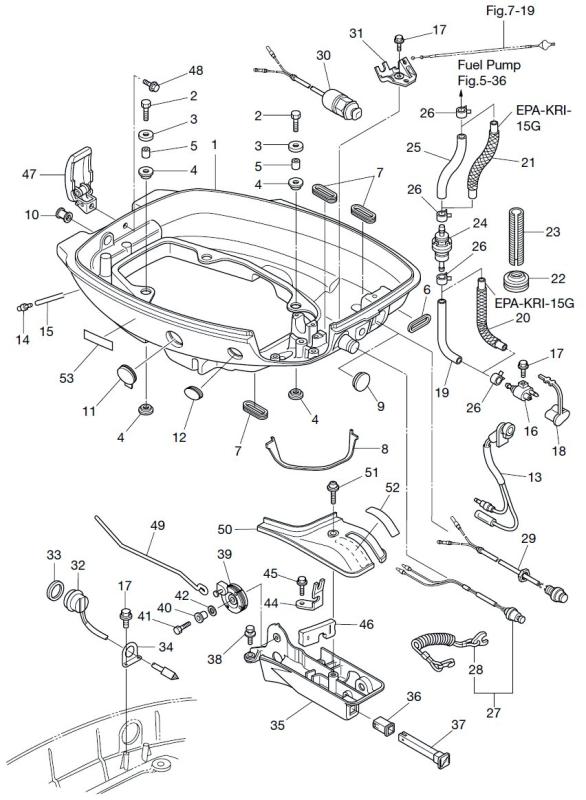 Skydd växelarm Tohatsu