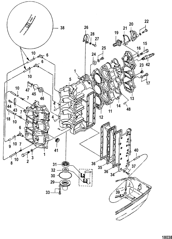 Topplocksbult Mercury