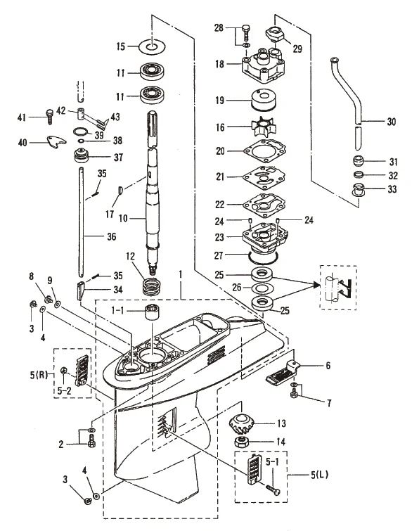 Växelstång Tohatsu