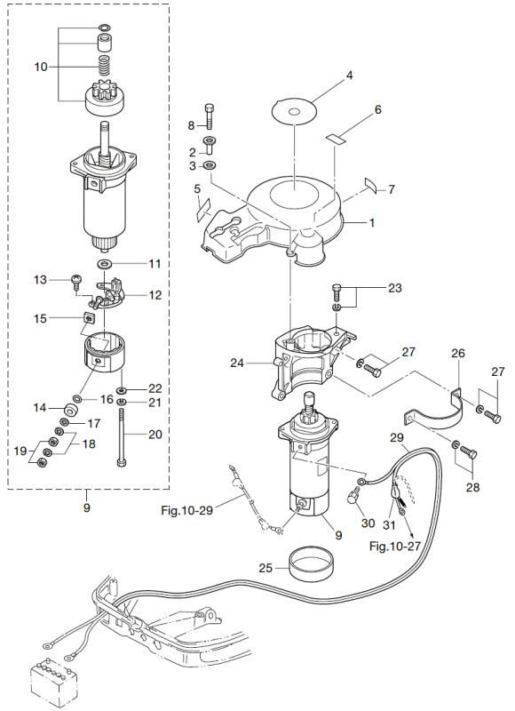 O-ring startmotor Tohatsu