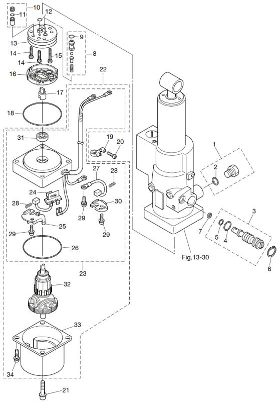 Fjäder trimmotor Mercury