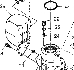 O-ring trimoljefilter Tohatsu