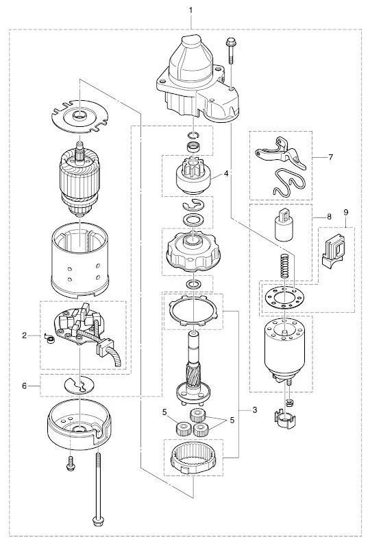 Magnet startmotor Tohatsu