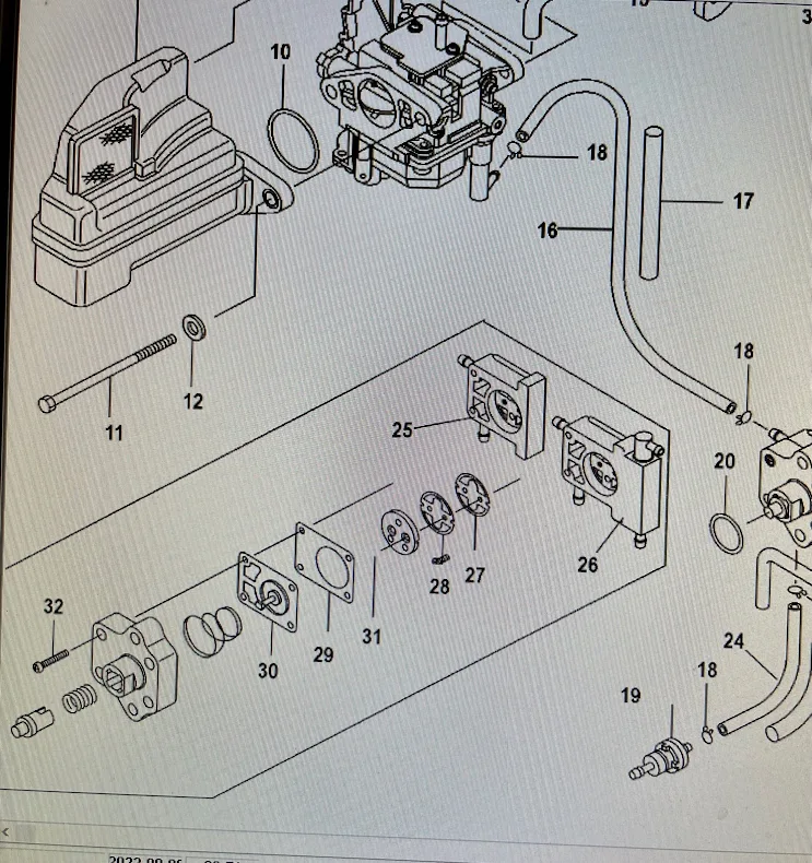 Check valve bränslepump Tohatsu