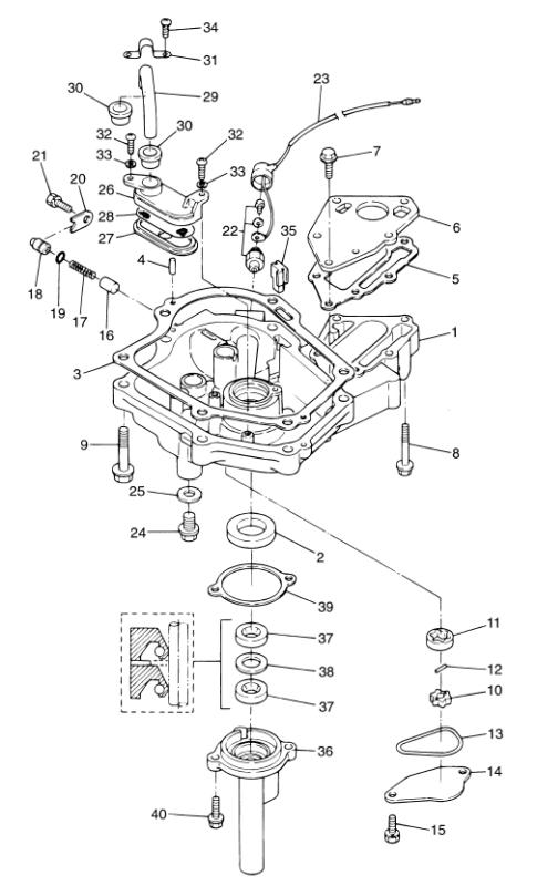 Plunger motorblock Mercury