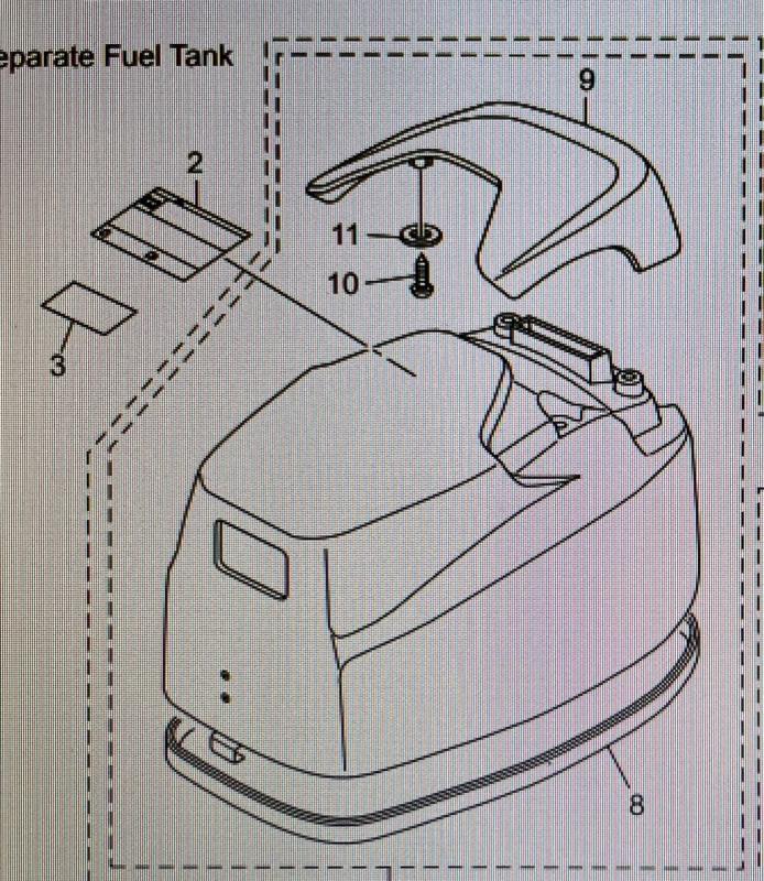 Tiltlock kåpa Tohatsu