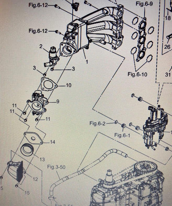 Tätning insug Tohatsu