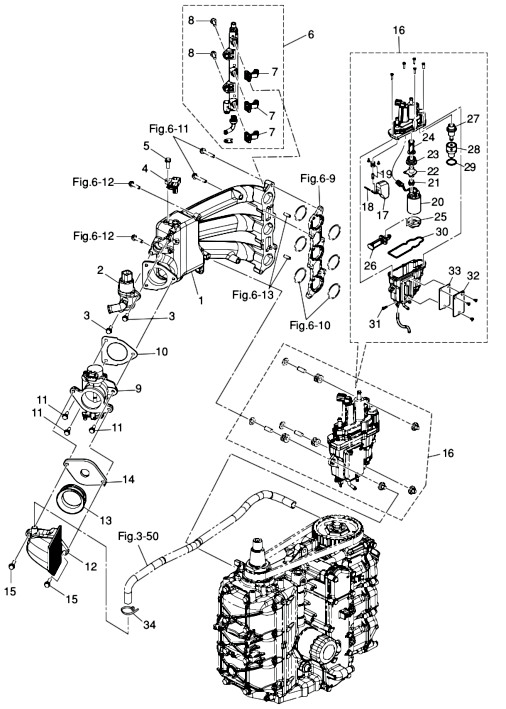 Gasspjällhus Tohatsu