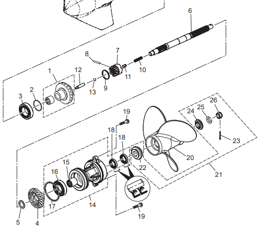 Växelförare Tohatsu