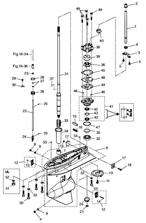 Låsning kylvattenrör Tohatsu