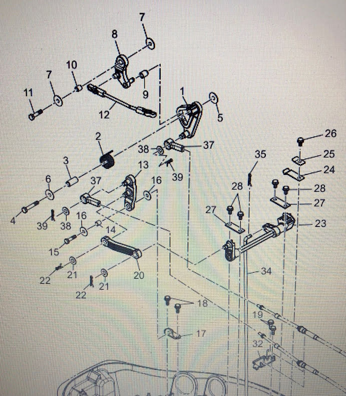 Växelarm inre Tohatsu