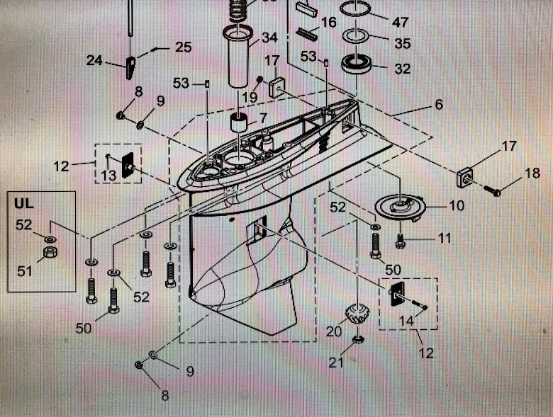 Växelhusskal Tohatsu