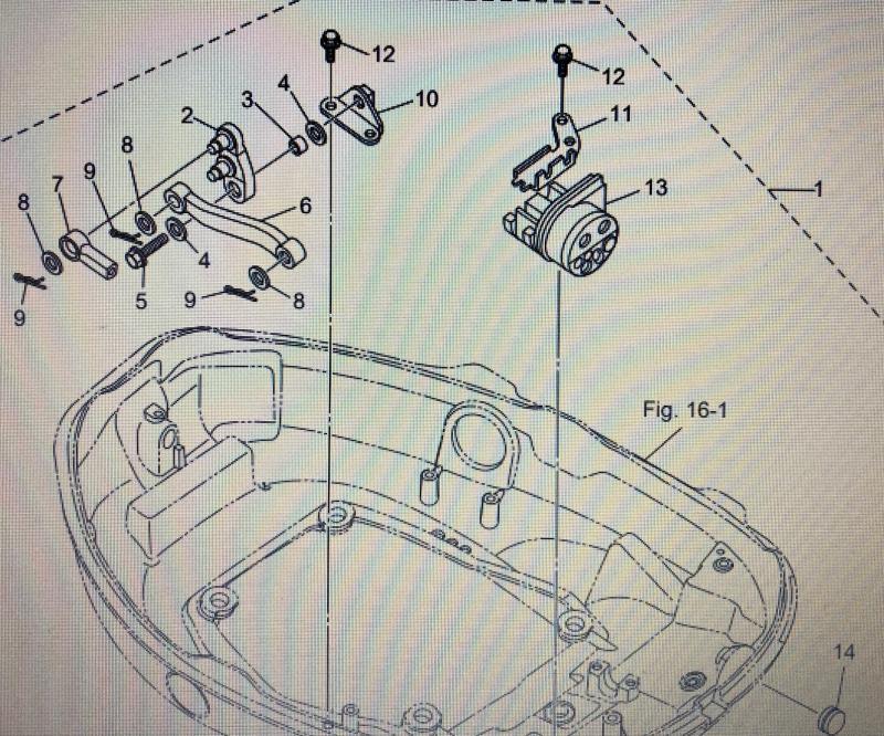 Växelarm inre Tohatsu