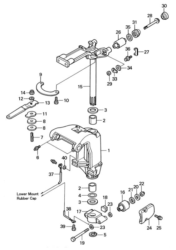 Låsbricka motorbussning Mercury