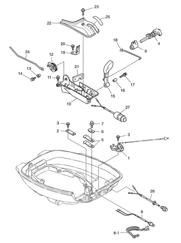 Växelarm inre Tohatsu