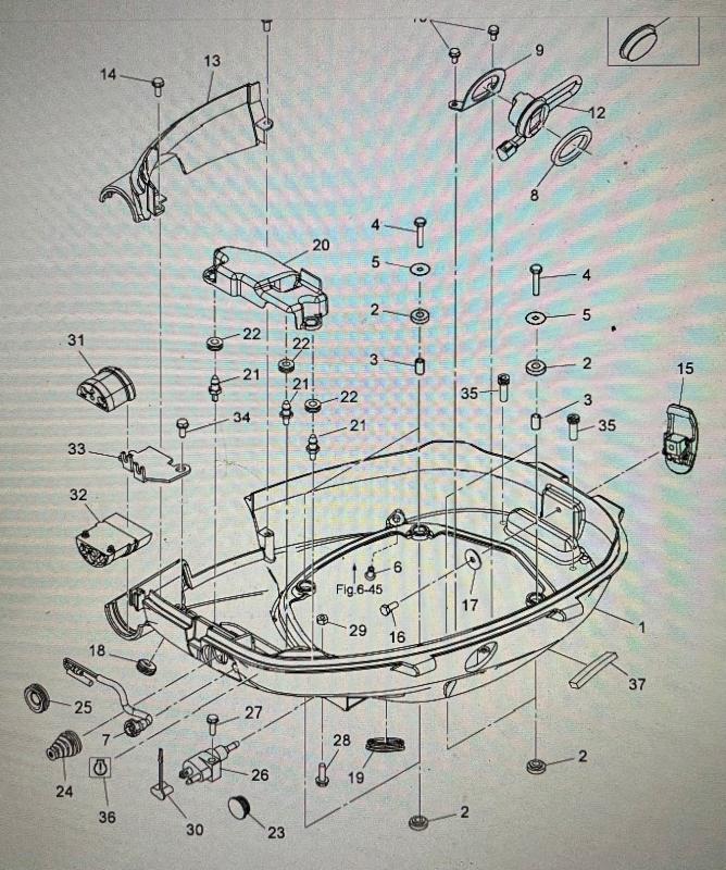 Gummi motorkablage Tohatsu