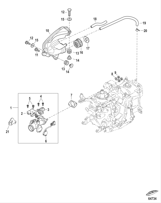 Tätning insug Tohatsu