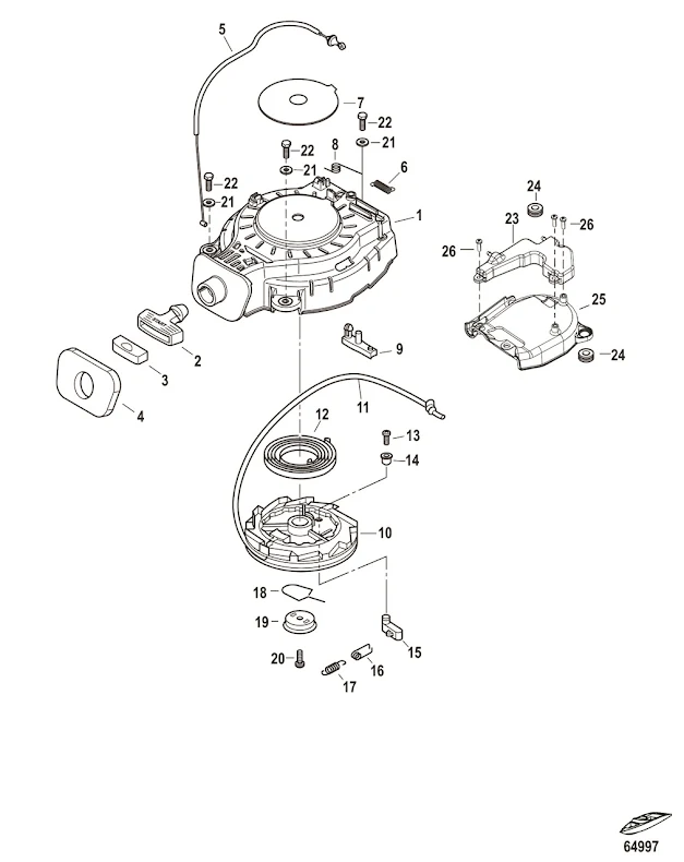 Tätning startapparat Tohatsu