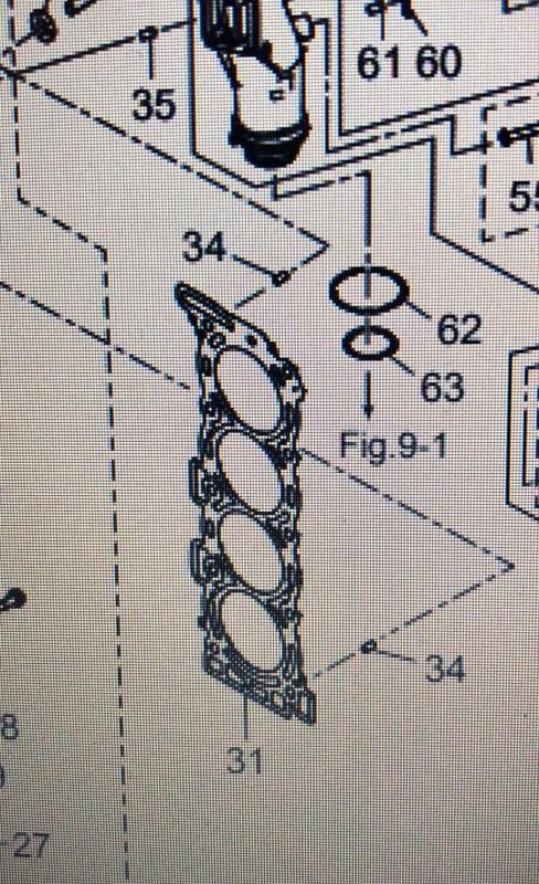 Topplockspackning Tohatsu MFS 75 A-MFS 140 A