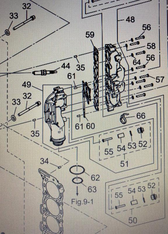 Avgaspackning Tohatsu