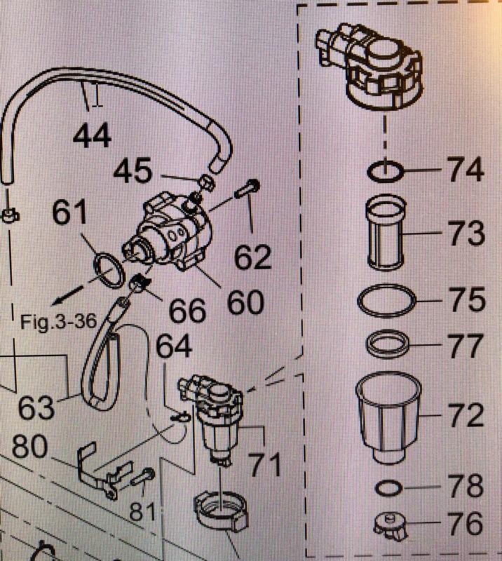 Flytring bränslefilter Tohatsu