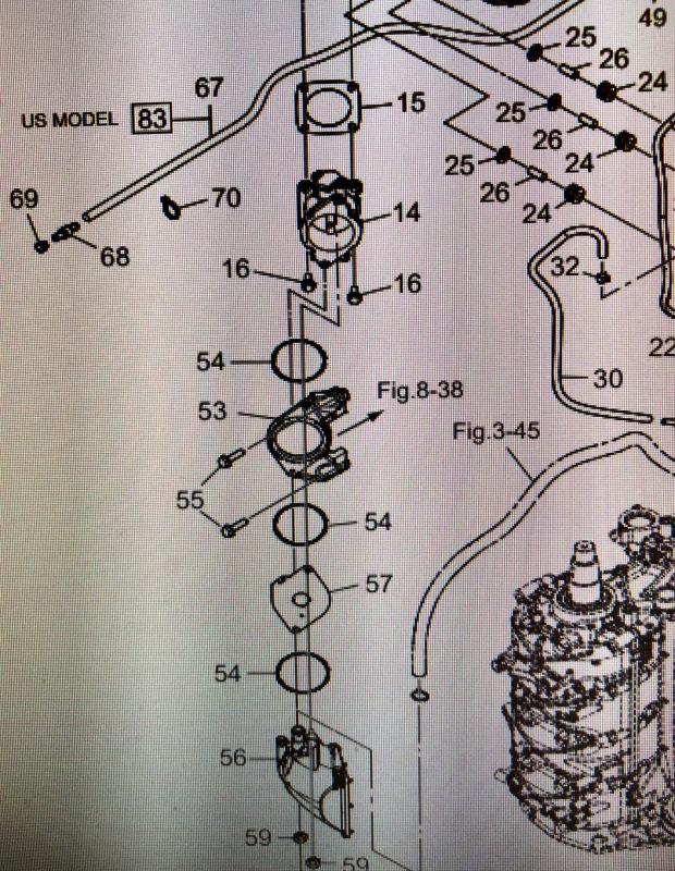O-ring gasspjällhus Tohatsu