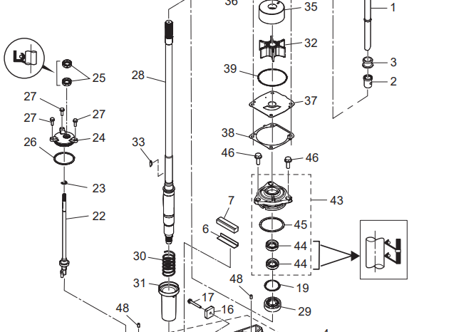 Gummitätning Tohatsu