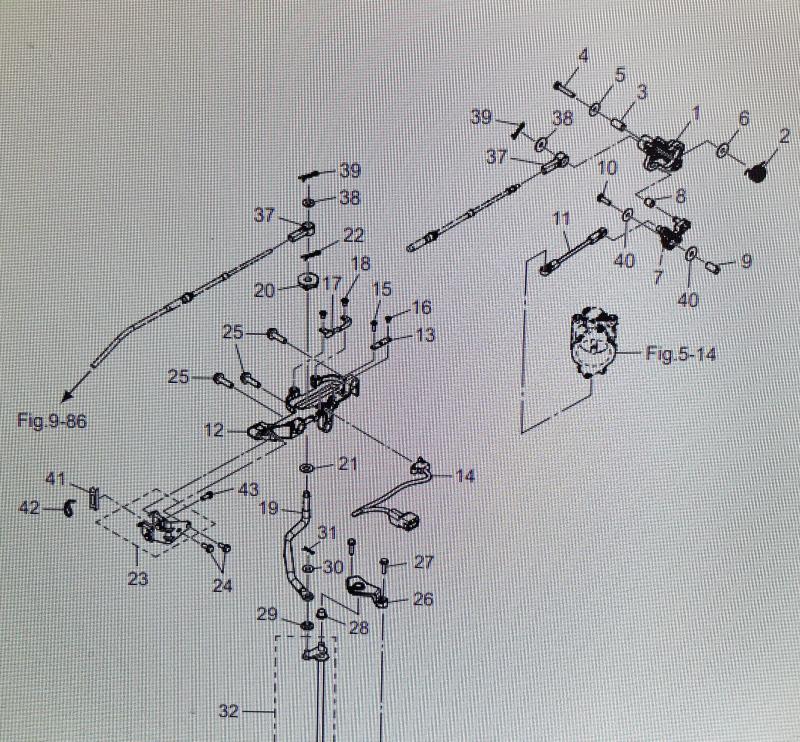 Fjäder växelbrygga Tohatsu