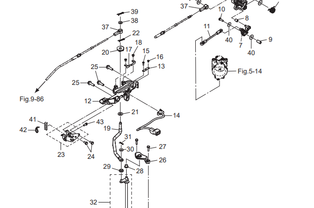 Bussning inre växelarm Tohatsu