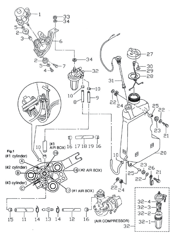 Oljenivågivare Tohatsu