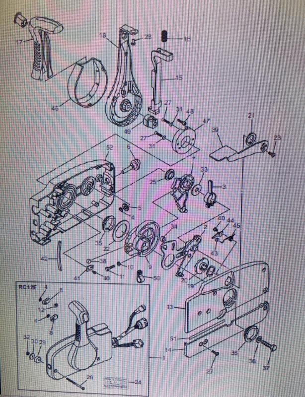 Arm neutralspärr reglage Tohatsu