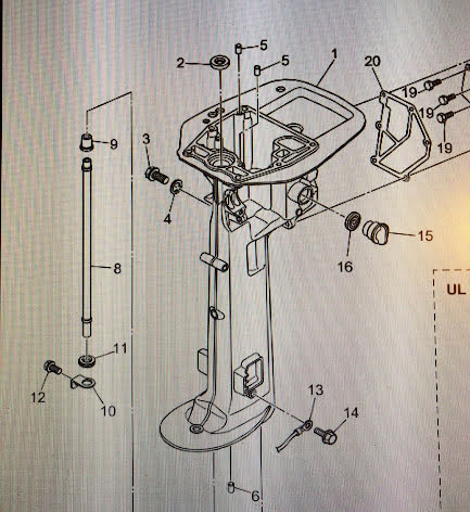 Tätning vattenrör Tohatsu