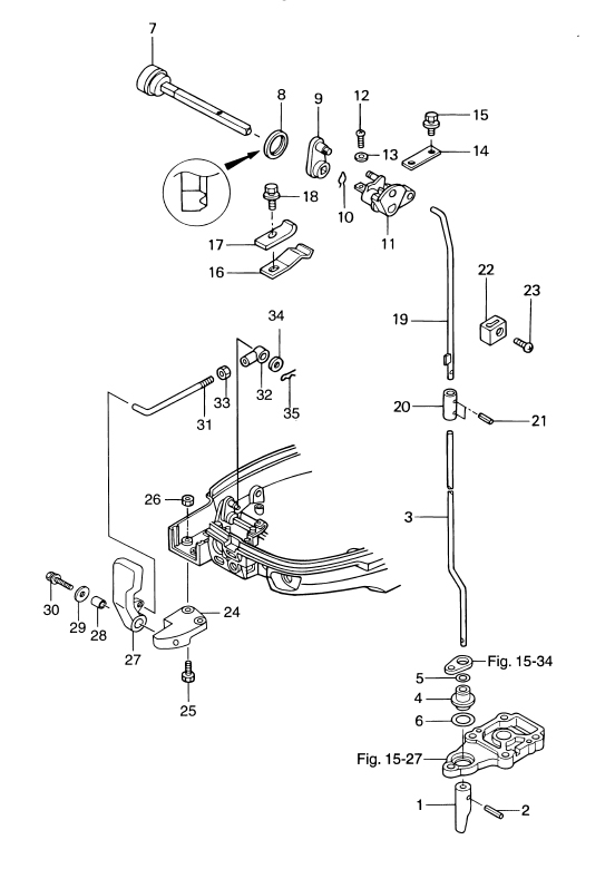Växelstång Mercury