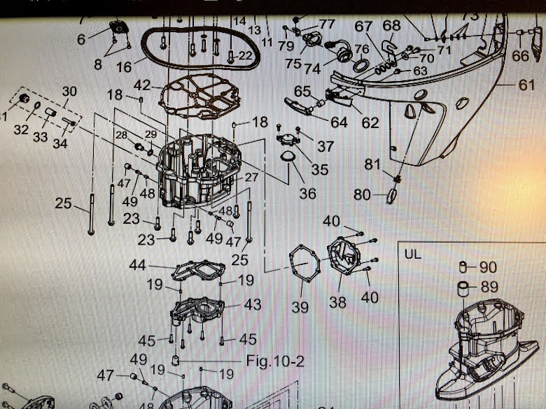 Packning oljetråg Tohatsu