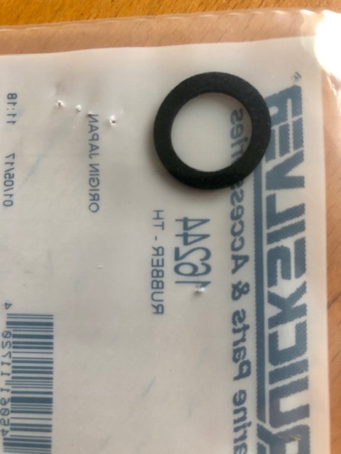 Tätning Mercury bränslekran