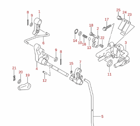 Arm växel Suzuki